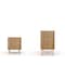 Manhattan Comfort Rockefeller Dresser and Nightstand Set, Nature and Rose Pink 104GMC6 - alternate 2
